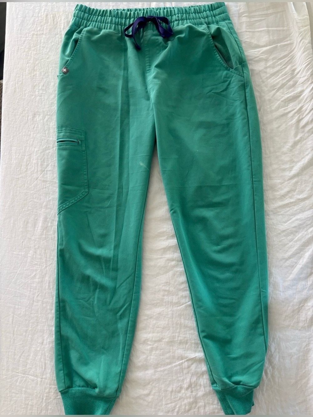 Figs Teal Green Jogger Zamora scrub